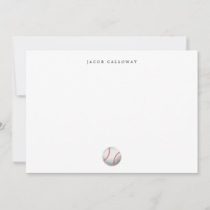 Carte De Remerciements Personnalisation des enfants sportifs de baseball