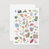 Carte De Remerciements personnalisation peter le lapin (Devant / Derrière)