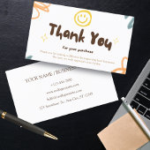 Carte de remerciements personnalisé Business Paste