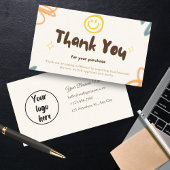 Carte de remerciements personnalisé Business Paste