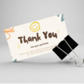 Carte de remerciements personnalisé Business Paste