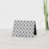 Carte de remerciements personnalisé Croix noire (Dos)