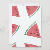Carte de remerciements personnalisé de pastèque (Dos)