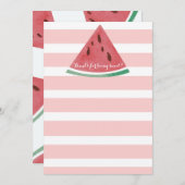 Carte de remerciements personnalisé de pastèque (Devant / Derrière)
