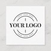 Carte de remerciements personnalisé du logo de l'e (Dos)