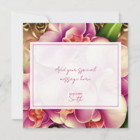 Carte de remerciements personnalisé du Mariage Orn
