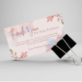 Carte de remerciements personnalisé pour le client