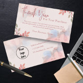 Carte de remerciements personnalisé pour le client