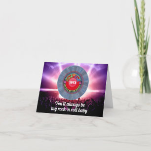 Carte De Remerciements Personnalisé Retro Vintage anniversaire 50 en 1973