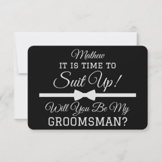 Carte De Remerciements Personnalisé "Serez-Vous Mon Groomsman ?" Convient