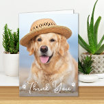 Carte De Remerciements Personnalisé Simple Chien Animal de compagnie Phot<br><div class="desc">Dites "Merci" à votre merveilleux vétérinaire avec un mignon carte photo personnalisé de chien ou de chat! "Merci d'être le meilleur Vétérinaire !" Personnalisez avec le nom du chien et la photo préférée. Personnalisez l'intérieur avec votre message spécial ou supprimez pour écrire à la main. Cette carte professionnelle en médecine...</div>