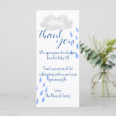 Carte de remerciements personnalisée (Debout devant)