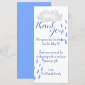 Carte de remerciements personnalisée (Devant / Derrière)