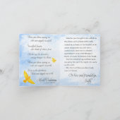 Carte de remerciements personnalisée (Intérieur)