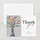 Carte de remerciements personnalisée (Devant / Derrière)