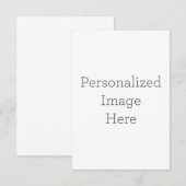 Carte de remerciements simple 8.9 cm x 12.7 cm (Devant / Derrière)