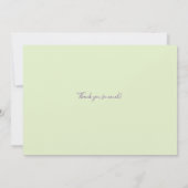 Carte de remerciements personnalisée (Dos)
