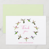 Carte de remerciements personnalisée (Devant / Derrière)