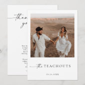 Carte de remerciements personnalisée (Devant / Derrière)