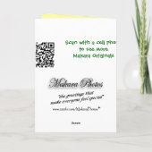 Carte De Remerciements Personnaliser de l'oreille du maïs à toute occasio (Dos)