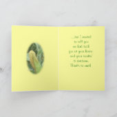 Carte De Remerciements Personnaliser de l'oreille du maïs à toute occasio (Intérieur)