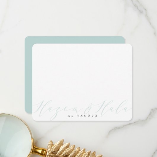 Carte De Remerciements PERSONNALISER IMPRIMER COMMANDE Design d'essai pou (Devant/Arrière en situation)