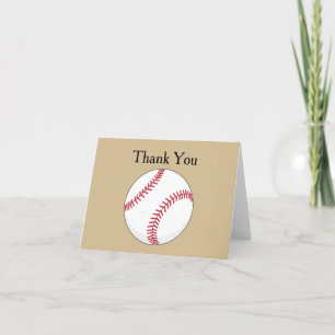 Carte De Remerciements Personnaliser le ballon de baseball