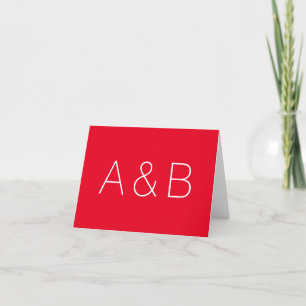 Carte De Remerciements Personnaliser, personnaliser monogramme initiale a