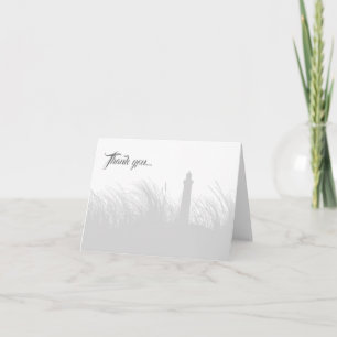 Carte De Remerciements Personnaliser Phare côtier/Carte de remerciements