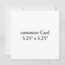 personnaliser simple personnaliser 5,25" x 5,25"