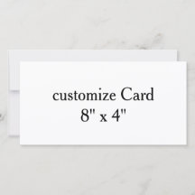 personnaliser simple personnaliser 8" x 4"