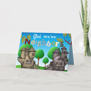 Carte De Remerciements Personnalize Homes Glad We're Neighbors Thank You