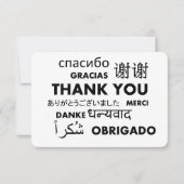 Carte De Remerciements Personnel de l'hôtel et ménage (Devant)