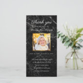 Carte De Remerciements Perte commémorative de marbre de photo d'or de (Debout devant)