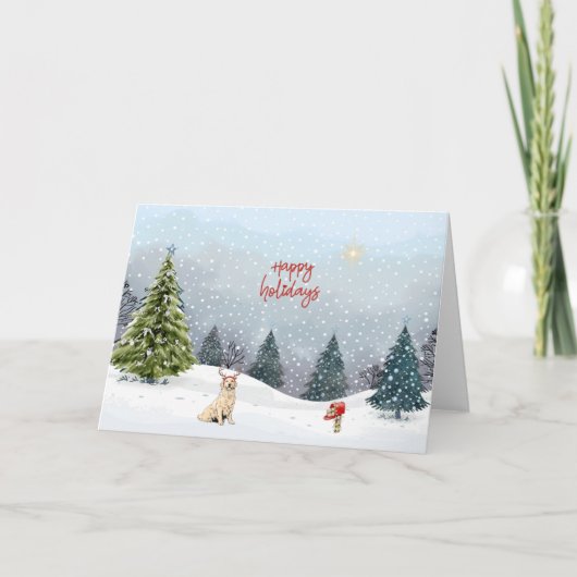 Carte De Remerciements Pet Holiday Greeting Card (Devant)