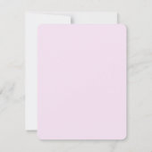 Carte De Remerciements Peter le lapin rose (Dos)