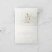 Carte De Remerciements Peter le lapin Un Baby shower lapin (Intérieur)