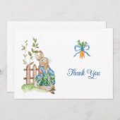 Carte De Remerciements Peter Rabbit Baby Shower (Devant / Derrière)