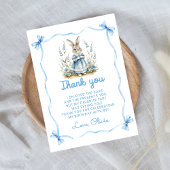 Carte De Remerciements Peter Rabbit Baby Shower Thank You Card