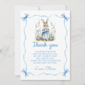 Carte De Remerciements Peter Rabbit Baby Shower Thank You Card (Devant)