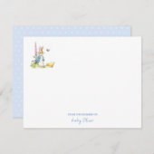 Carte De Remerciements Peter Rabbit De la pépinière de Flat (Devant / Derrière)