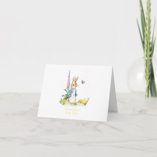 Carte De Remerciements Peter Rabbit De la pépinière de Folded (Devant)