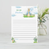 Carte De Remerciements Peter Rabbit Time Capsule Note Message Card (Debout devant)