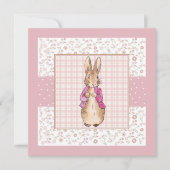 Carte De Remerciements Peter the Rabbit Check & Floral pattern (Devant)