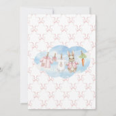 Carte De Remerciements Peter the Rabbit Girl Clothesline Baby Shower (Dos)