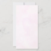 Carte De Remerciements Petit arc citrouille rose en chemin (Dos)