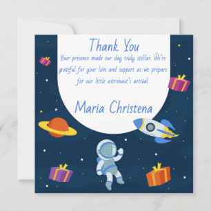 Carte De Remerciements Petit Astronaute Baby Shower