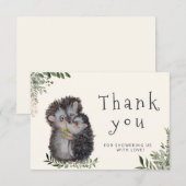 Carte de remerciements petit baby shower (Devant / Derrière)