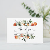 Carte de remerciements petit baby shower (Debout devant)