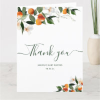 carte de remerciements petit baby shower